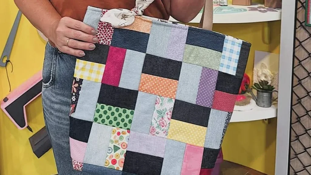 Imagem bolsa sacola em patchwork faa voce mesmo do artigo Bolsa Sacola em Patchwork com Retalhos - Faça Você Mesmo