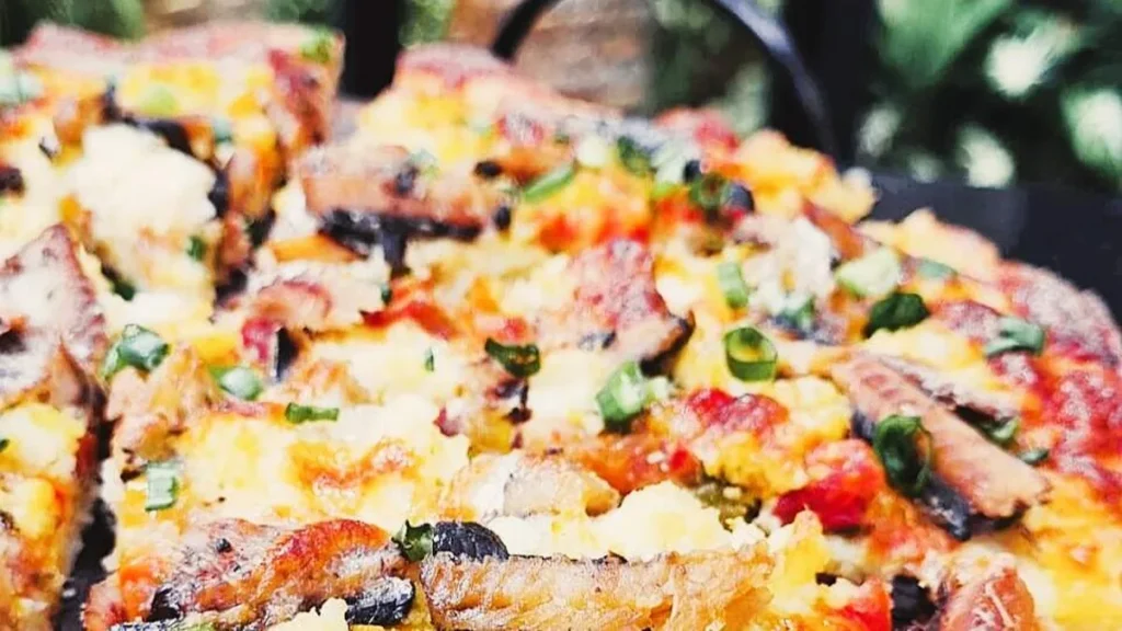 Imagem pizza de ovos e peixe sabor de vida do artigo Pizza Caseira de Sardinha e Ovos Proteica - Sabor de Vida