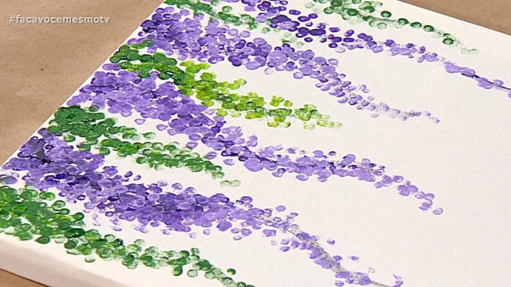 Quadro decorativo feito com a técnica do pontilhismo ensinado pela artesã Ana Beatriz Souza no "Faça Você Mesmo" desta terça-feira (9/9), às 14h.