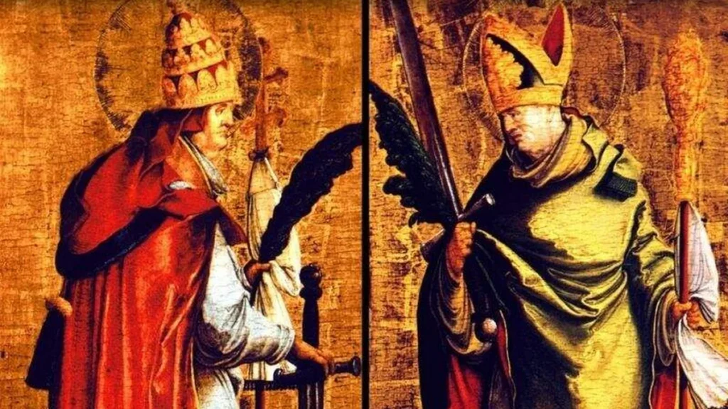 Imagem sao cornelio e cipriano do artigo Conheça amizade entre santos que se apoiaram em tempos de perseguição