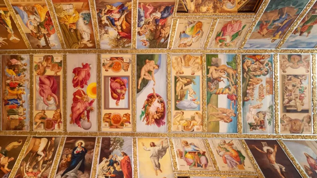 Imagem teto da Igreja Nossa Senhora do Brasil do artigo Comissão para Liturgia orienta sobre memória de santos nas Igrejas particulares