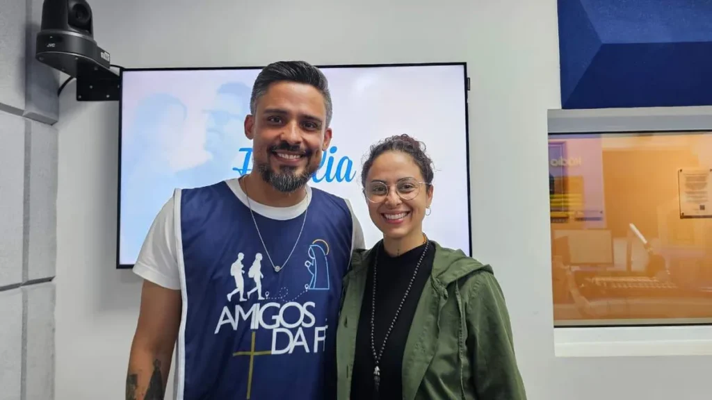 Imagem Flavio Manfrim no Bom Dia em Familia do artigo Romaria Amigos da Fé: uma caminhada de amor e devoção