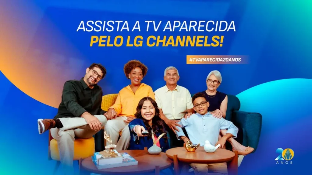Imagem Tela Interna Plasma Imagem para release Easy Resize.com do artigo TV Aparecida no LG Channels: mais alcance e conteúdo para toda a família