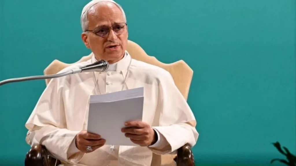 Imagem papa durante encontro dos 10 anos da enciclica laudato si do artigo Papa: Deus nos perguntará se cuidamos do mundo que Ele criou