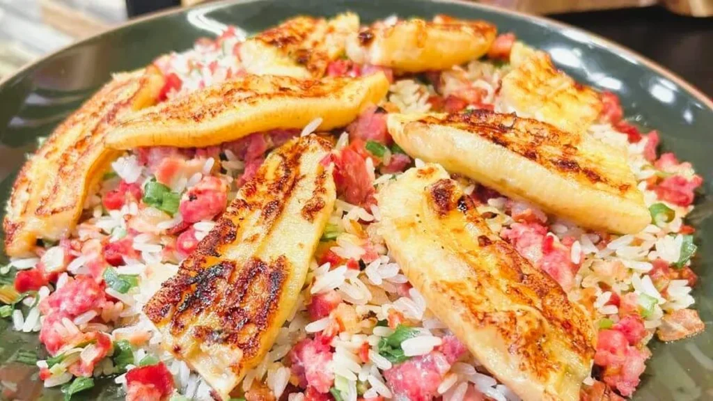 Imagem arroz de linguica com banana grelhada sabor de vida do artigo Arroz de Linguiça com Banana Grelhada - Sabor de Vida
