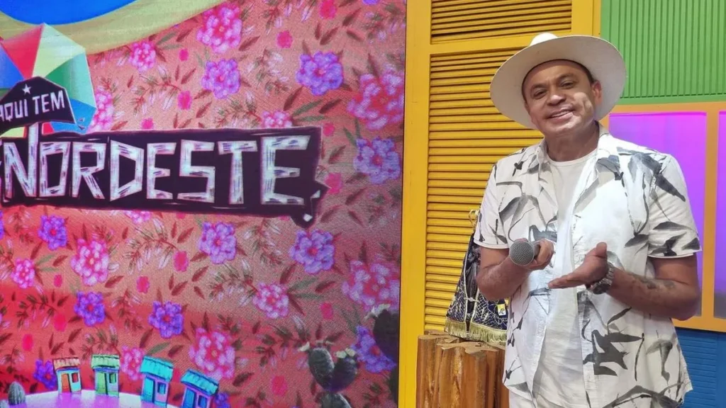 Imagem Frank Aguiar Juana Tannus TV Aparecida do artigo Bella Raiane é convidada de Frank Aguiar no Aqui Tem Nordeste