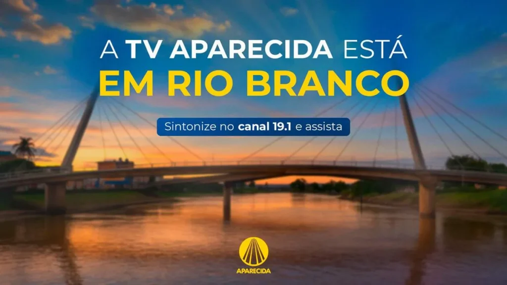 Imagem RELEASE DIVULGACAO RIO BRANCO 1 do artigo TV Aparecida amplia o sinal de sua programação para Rio Branco, no Acre
