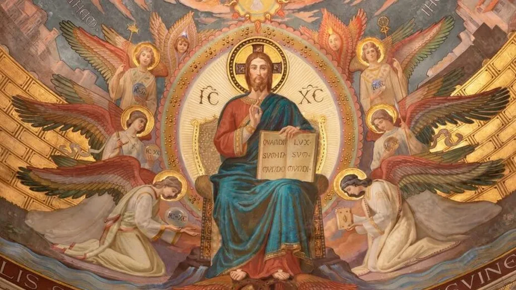 Imagem cristo rei sentado em um trono dia 23 de novembro do artigo Igreja celebra Cristo Rei encerrando o Ano Litúrgico