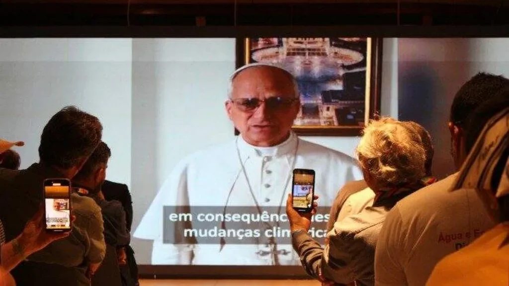 Imagem mensagem do papa leao xiv aos presentes no museu da amazonia durante a cop30 do artigo Leão XIV envia mensagem às Igrejas do Sul Global na COP30