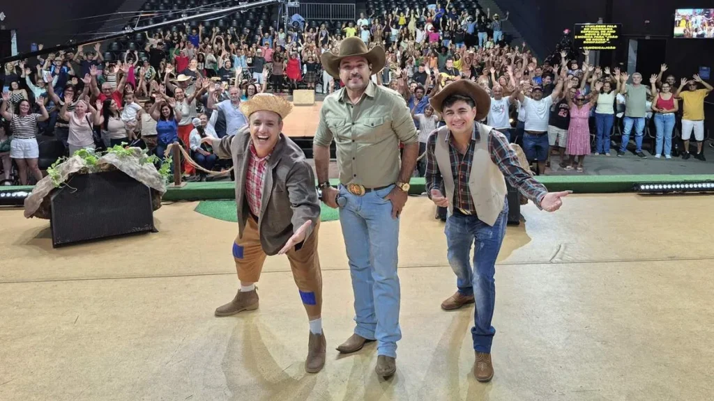 Imagem trio terra da padroeira do artigo Sérgio Reis e Lourenço e Lourival são destaques no Réveillon do Terra da Padroeira