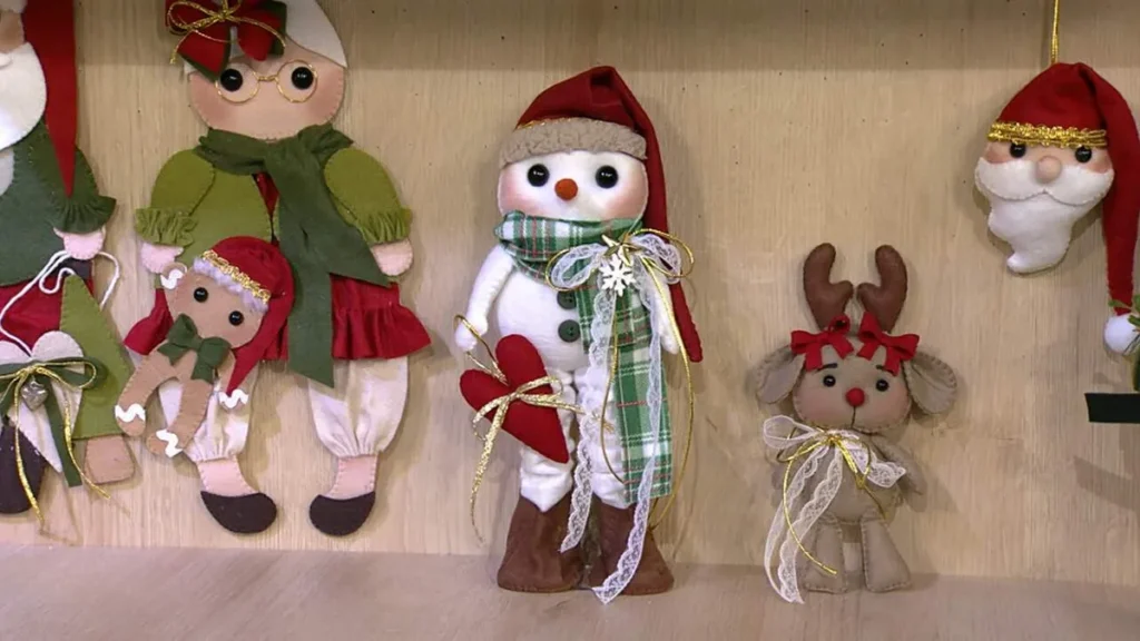 Imagem Boneco de neve em feltro faca voce mesmo do artigo Boneco de Neve (Feltro) – Faça Você Mesmo