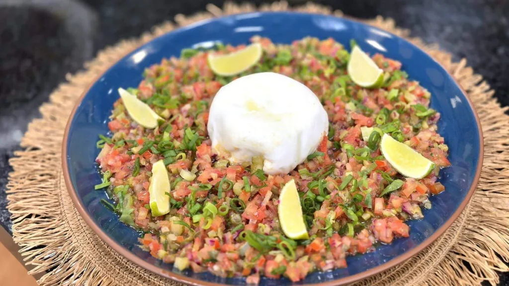 Imagem tartar burrata sdv do artigo Tartar de Tomate com Burrata - Sabor de Vida