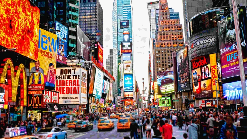 Imagem times square nova yourk do artigo Em meio à secularização, Nova York vive onda de conversões