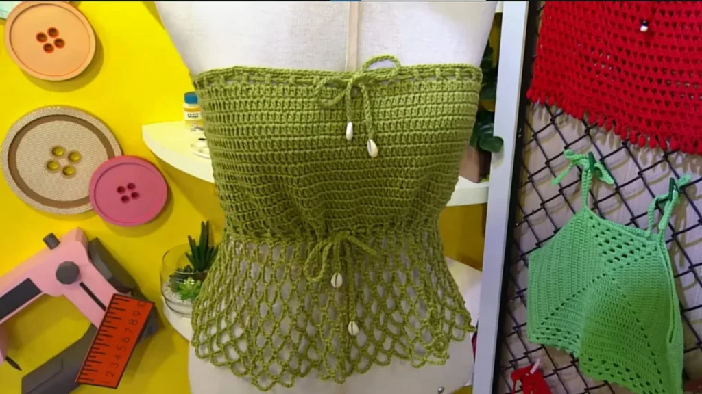 Imagem blusa sem alcas em croche faca voce mesmo do artigo Blusa Sem Alças em Crochê - Faça Você Mesmo