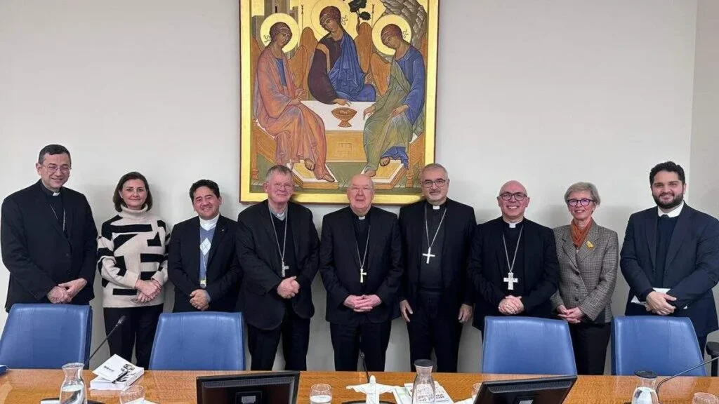 Imagem visita da presidencia da cnbb no Dicasterio para os Leigos a Familia e a Vida em 2026 do artigo Presidência da CNBB conclui série de encontros no Vaticano