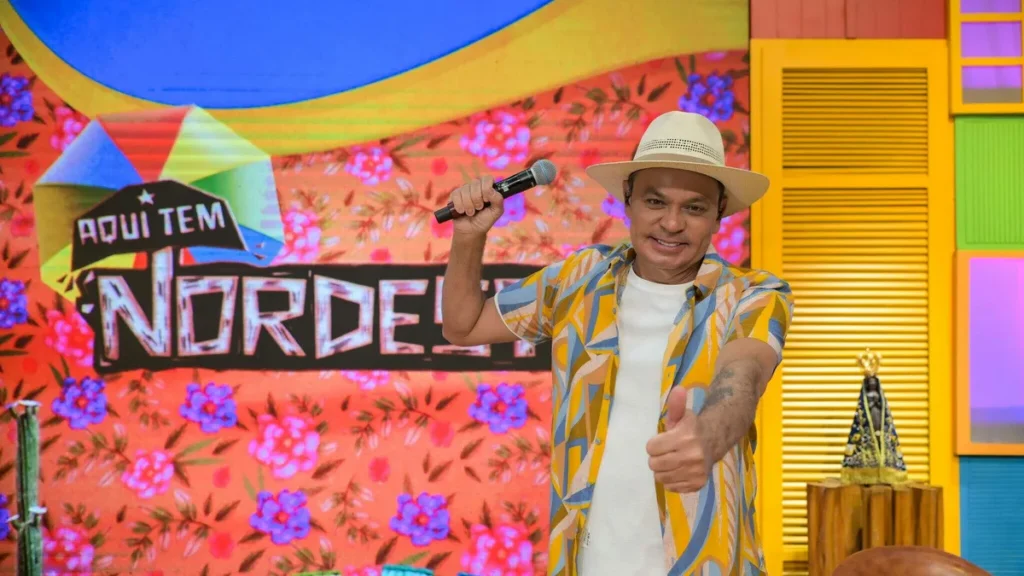 Imagem Frank Aguiar Davi Barbosa TV Aparecida do artigo Frank Aguiar recebe Bernadete França em seu programa na TV Aparecida