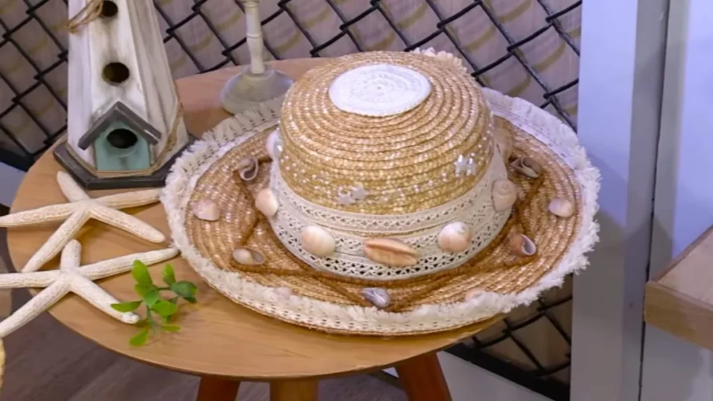 Imagem chapeu de praia do artigo Chapéu de Praia Boho Chic - Faça Você Mesmo