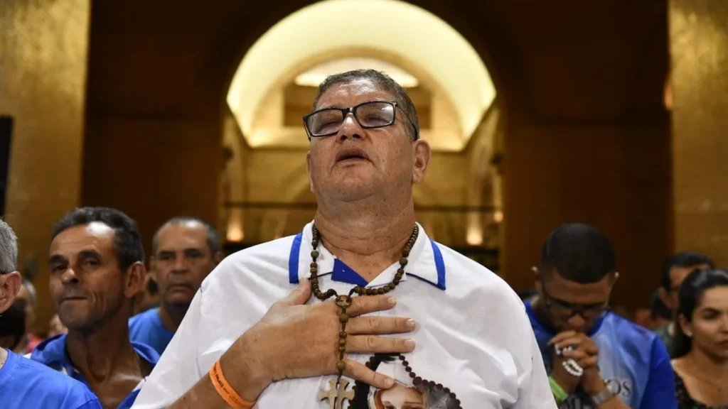Imagem missa de abertura 18 romaria do terco dos homens 2026 do artigo Terço dos Homens: "O homem que reza em casa santifica o seu lar", diz Dom Gil