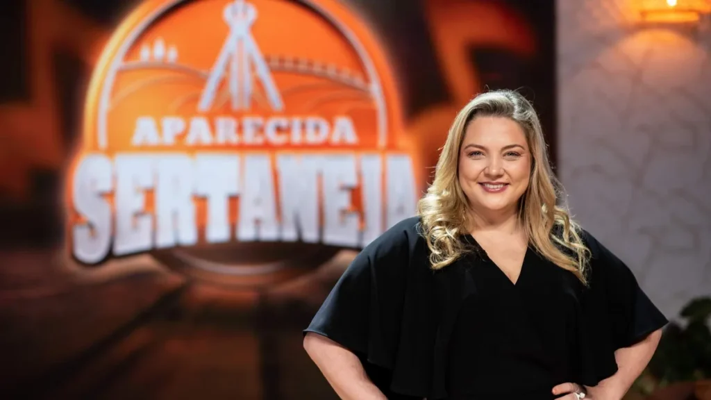 Imagem Mariangela Zan Davi Barbosa TV Aparecida 1 do artigo Aparecida Sertaneja recebe a dupla Peão do Valle e Valentin e jovens talentos