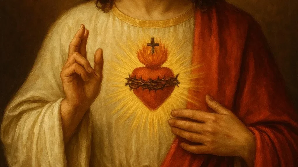 Imagem Sagrado Coracao de Jesus do artigo Rezemos ao Sagrado Coração de Jesus nesta 1ª sexta-feira de fevereiro