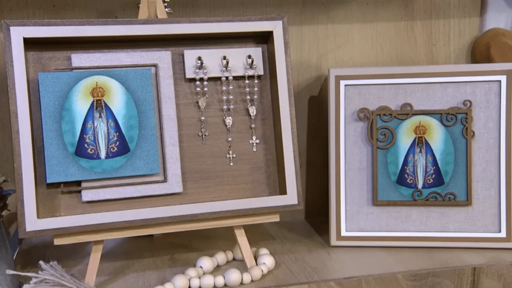 Imagem caixa decorada com tecido faca do artigo Caixa com Tecido em Decoupage- Faça Você Mesmo