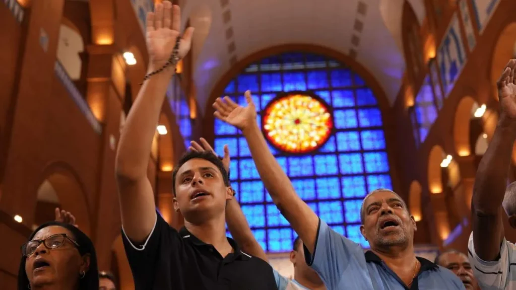 Imagem missa de acao de gracas e encerramento terco dos homens 2026 do artigo VÍDEO: Veja como foi a Romaria do Terço dos Homens 2026