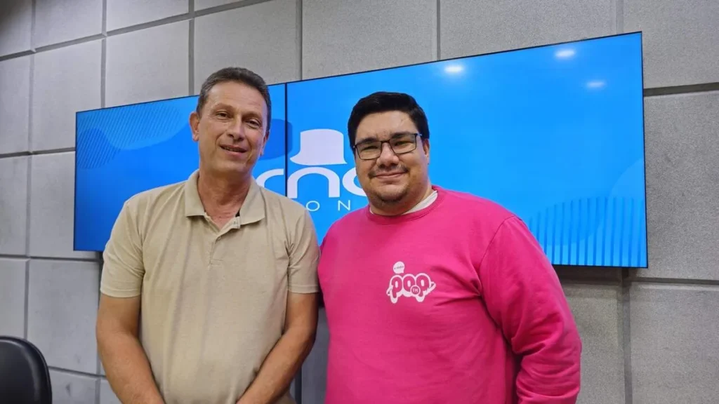 Imagem Fernando Siqueira prefeito de Roseira no JR do artigo JR recebe Prefeito de Roseira em celebração aos 61 anos da cidade