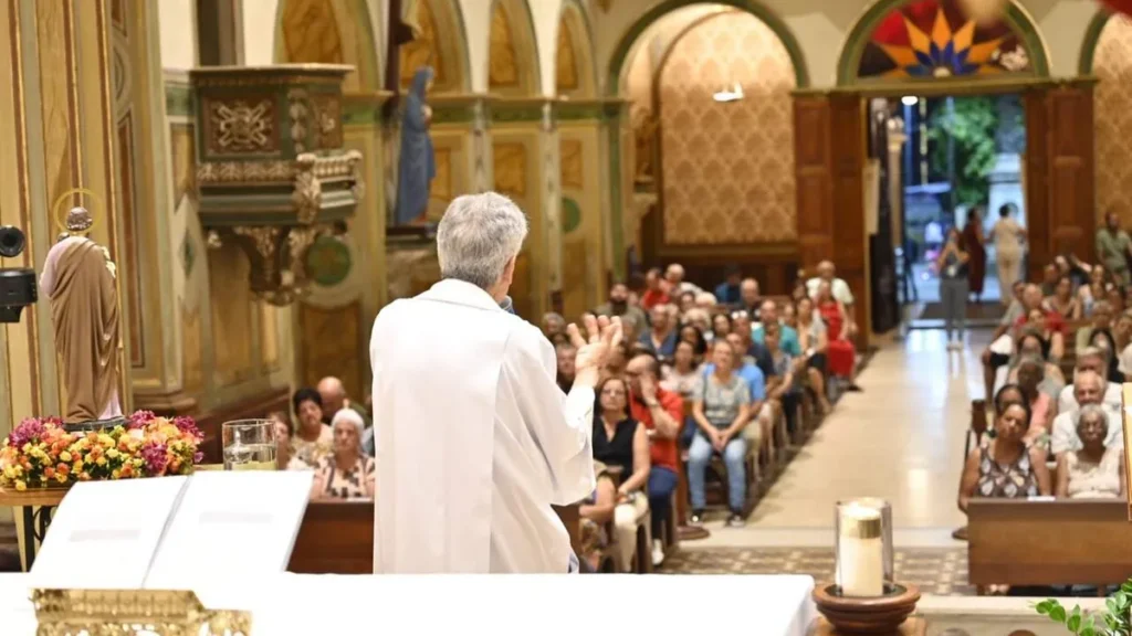 Imagem pe. domingos savio novena sao jose 2026 do artigo Novena a São José encerra com mensagem de esperança
