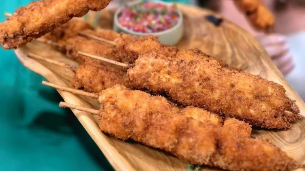 Imagem espetinh frango crocante sabor do artigo Espetinho de Frango Crocante - Sabor de Vida