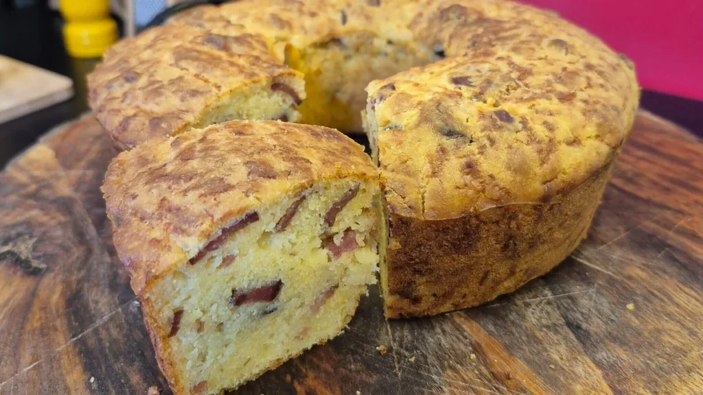 Imagem bolo de pao de queijo E do artigo Mangulhão (Bolo de Pão de Queijo) - Sabor de Vida