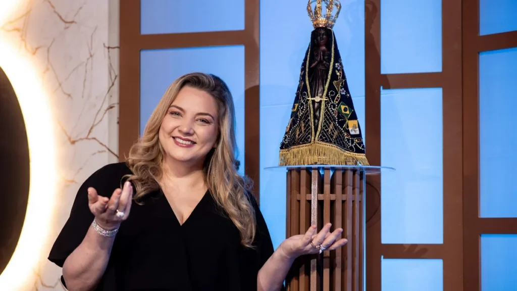 Imagem Mariangela Zan Davi Barbosa TV Aparecida do artigo Aparecida Sertaneja promove encontro musical com temas de novelas