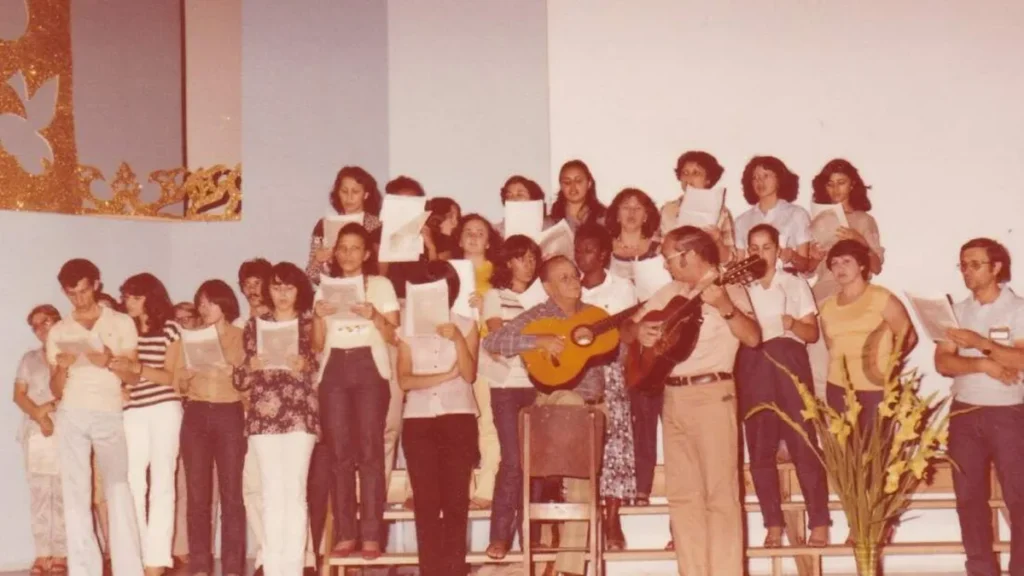 Missa de encontro de representantes no dia 08 de setembro de 1986.