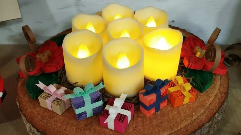 Imagem arranjo do artigo Arranjo natalino em quilling - Faça Você Mesmo