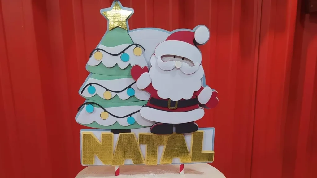 Imagem bolo natal do artigo Topo de bolo para o Natal - Faça Você Mesmo