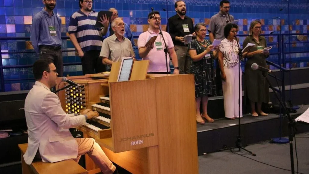 Imagem hino jubileu 2025 santuario nacional do artigo Hino do Jubileu 2025 é entoado em Missa no Santuário Nacional